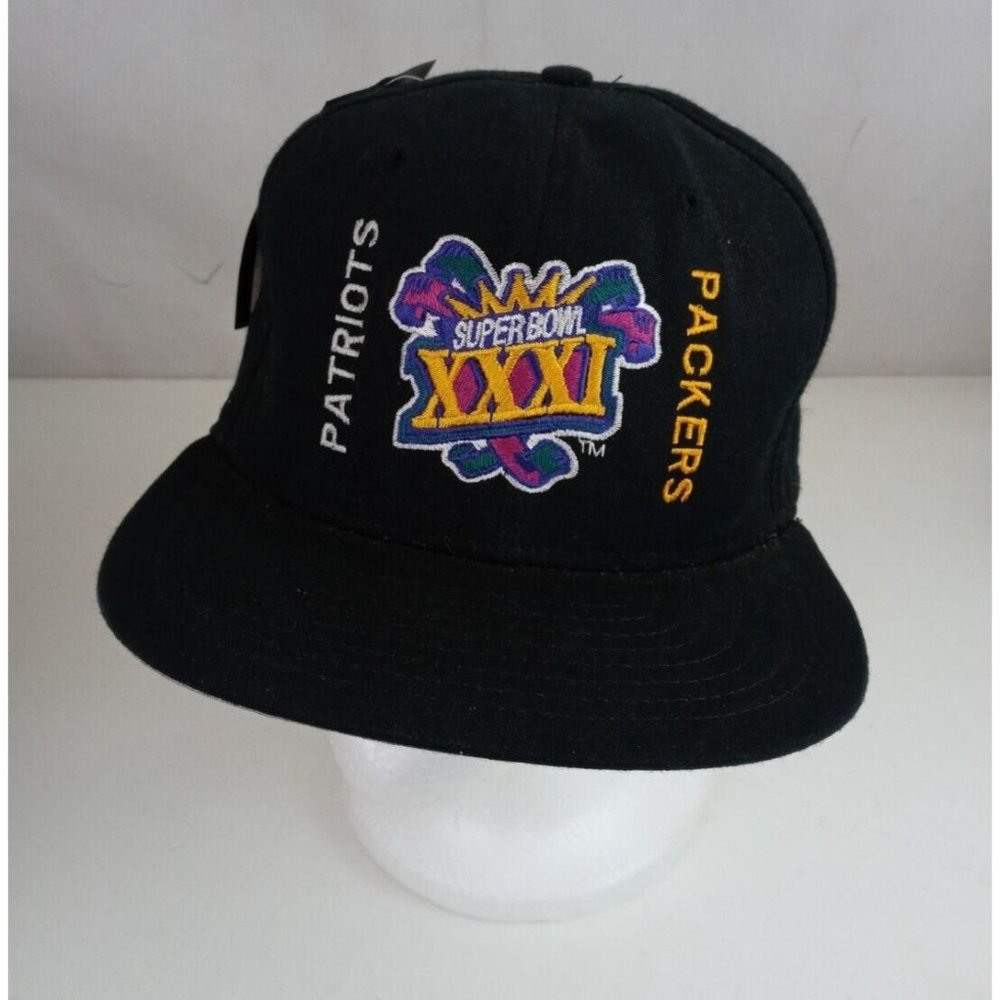 NWT New Era Team NFL Patriots Packers Super Bowl XXXI Snapback Baseball Cap
